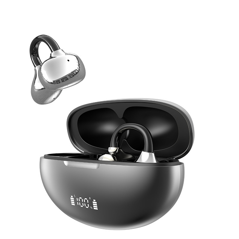 Clip-on Bluetooth Headphones Open Ear Headphones Smart Noise Cancelling Headphones Ultra-long Battery Life Fast Charging