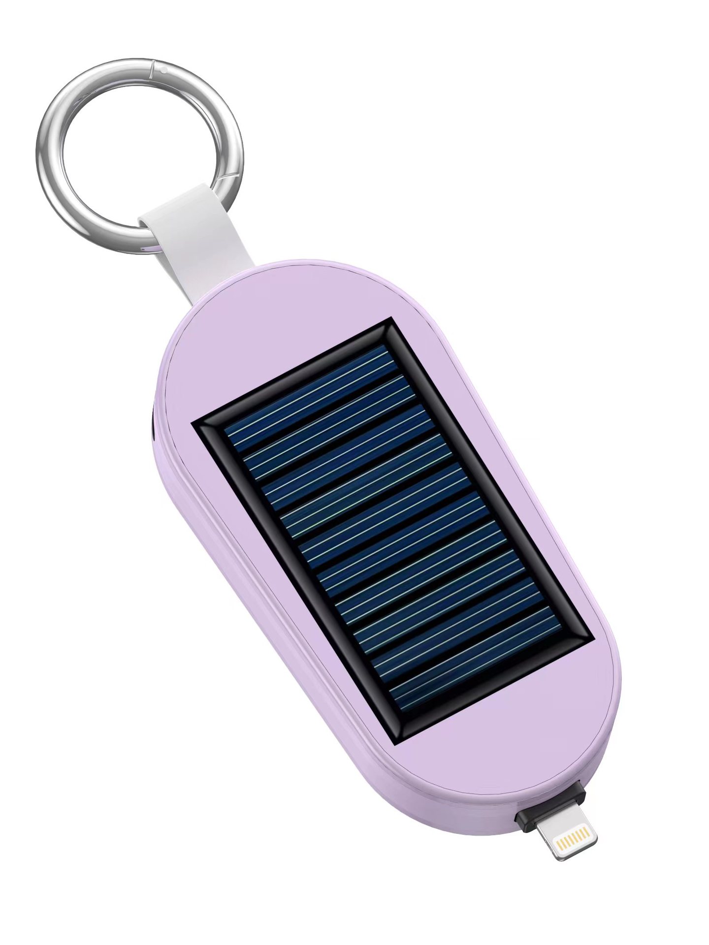 Solar mini keychain power bank phone watch emergency power bank two-in-one plug