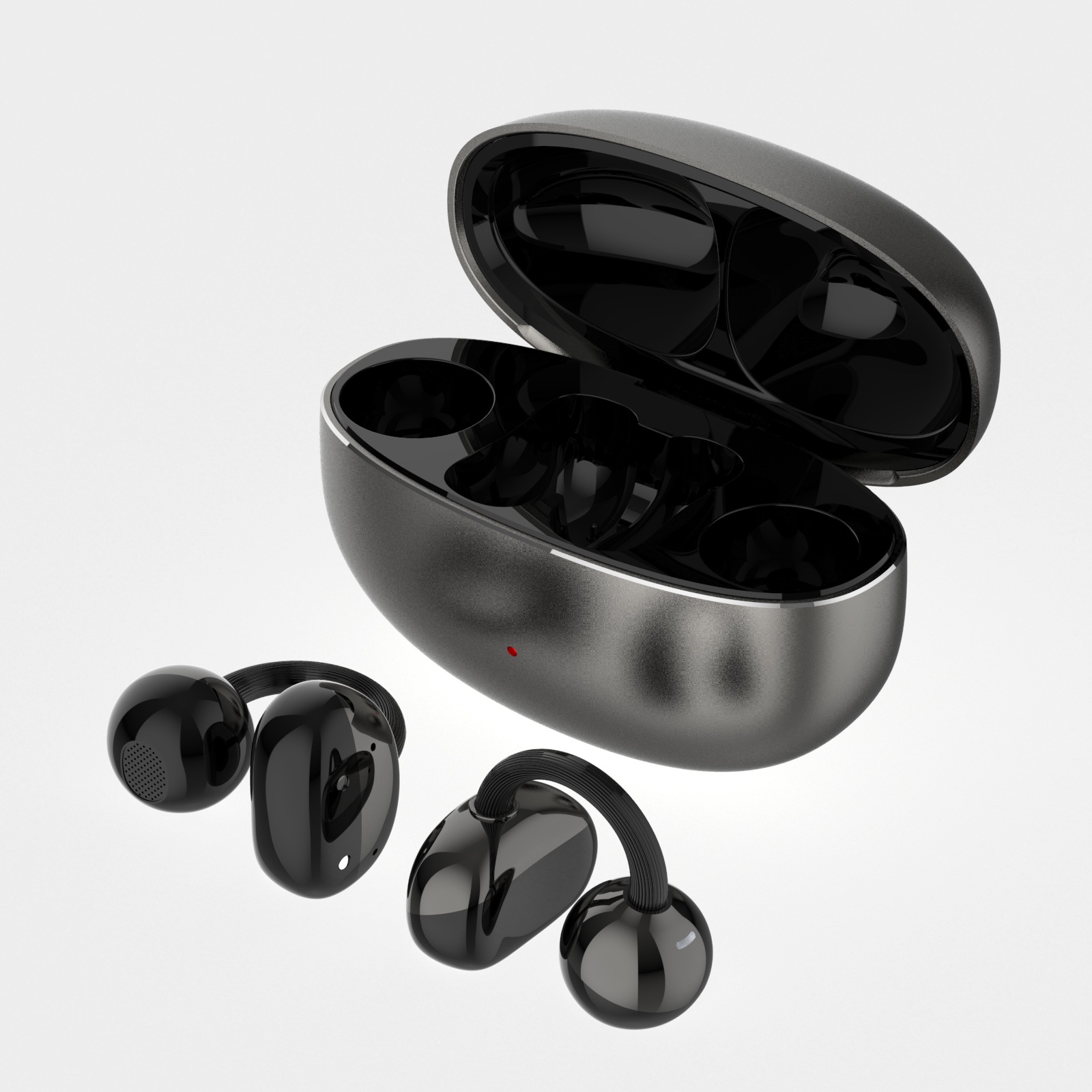 Latest private mold Q13 clip-on TWS Bluetooth earphones HiFi music wireless earphones long battery life gaming earphones