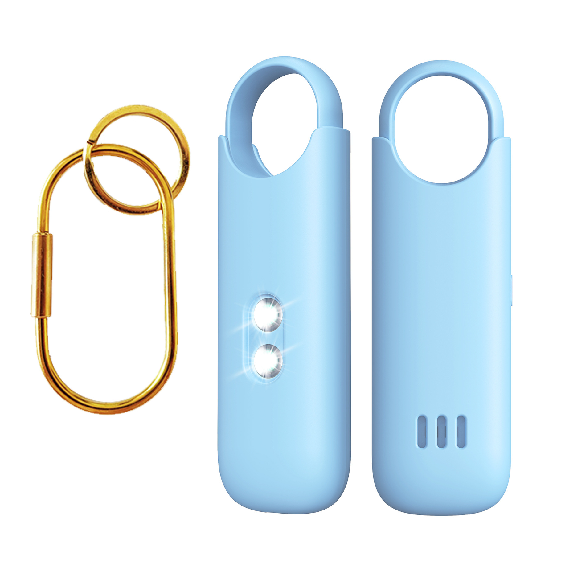 New rechargeable personal alarm with sound and light dual strobe, anti-wolf portable emergency alert caller