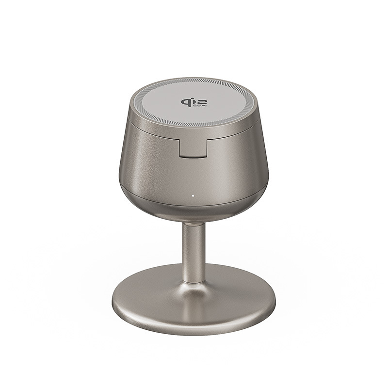 New QI2.2 Fast 25W Wine Glass Magnetic Wireless Charger Compatible with Apple Phone 3-in-1 Wireless Charger