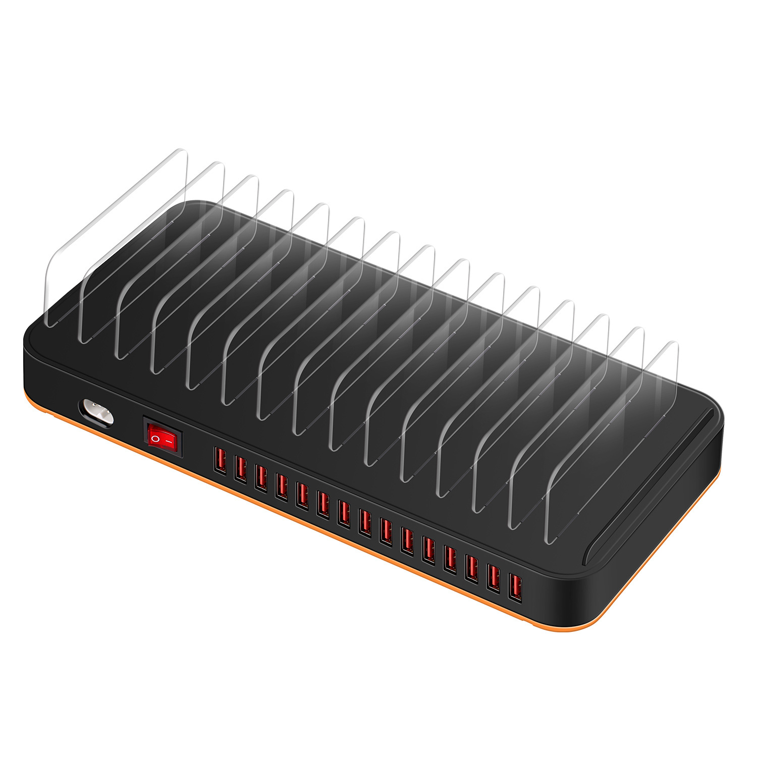 Custom 15-Port USB Phone Tablet Charging Stand 100W/180W High Power Strip Multi-Port USB Charger