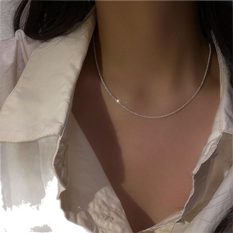 Exquisite sparkling starry silver anklet women sparkling foot accessory small toe ring leg ring