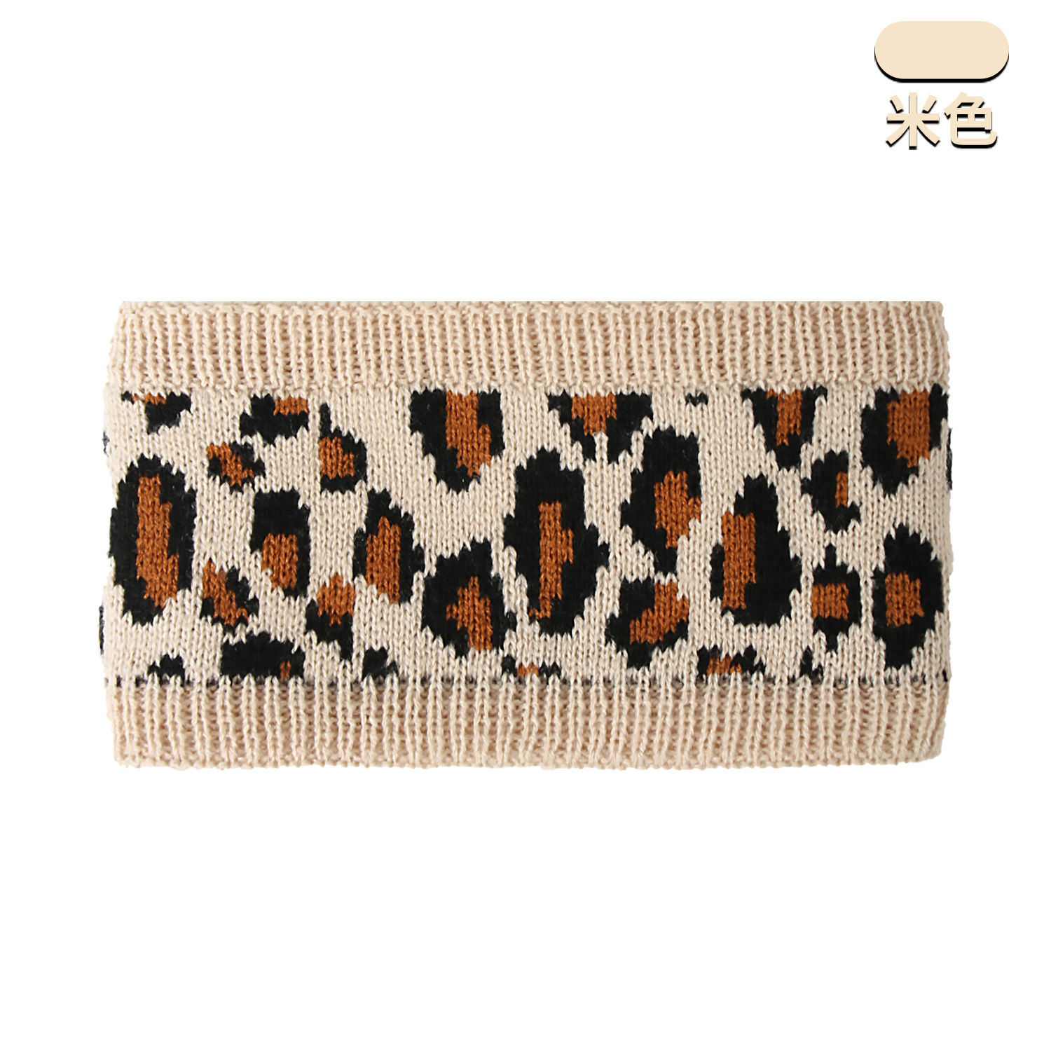 Knitted Headband Hairband Warm Sports Headband Women Autumn Winter Headwrap Headband Fleece-Lined Plaid Postpartum Hair