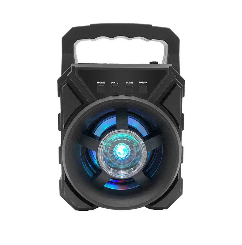 3-inch Portable Bluetooth Speaker Bass Loud Volume Outdoor Portable Mini Home Desktop Microphone Karaoke Speaker