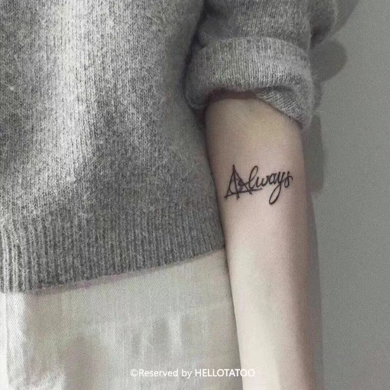 Fresh Moon Whale Little Tiger Tattoo Sticker Cute Cartoon Collarbone Men Women Semi Permanent