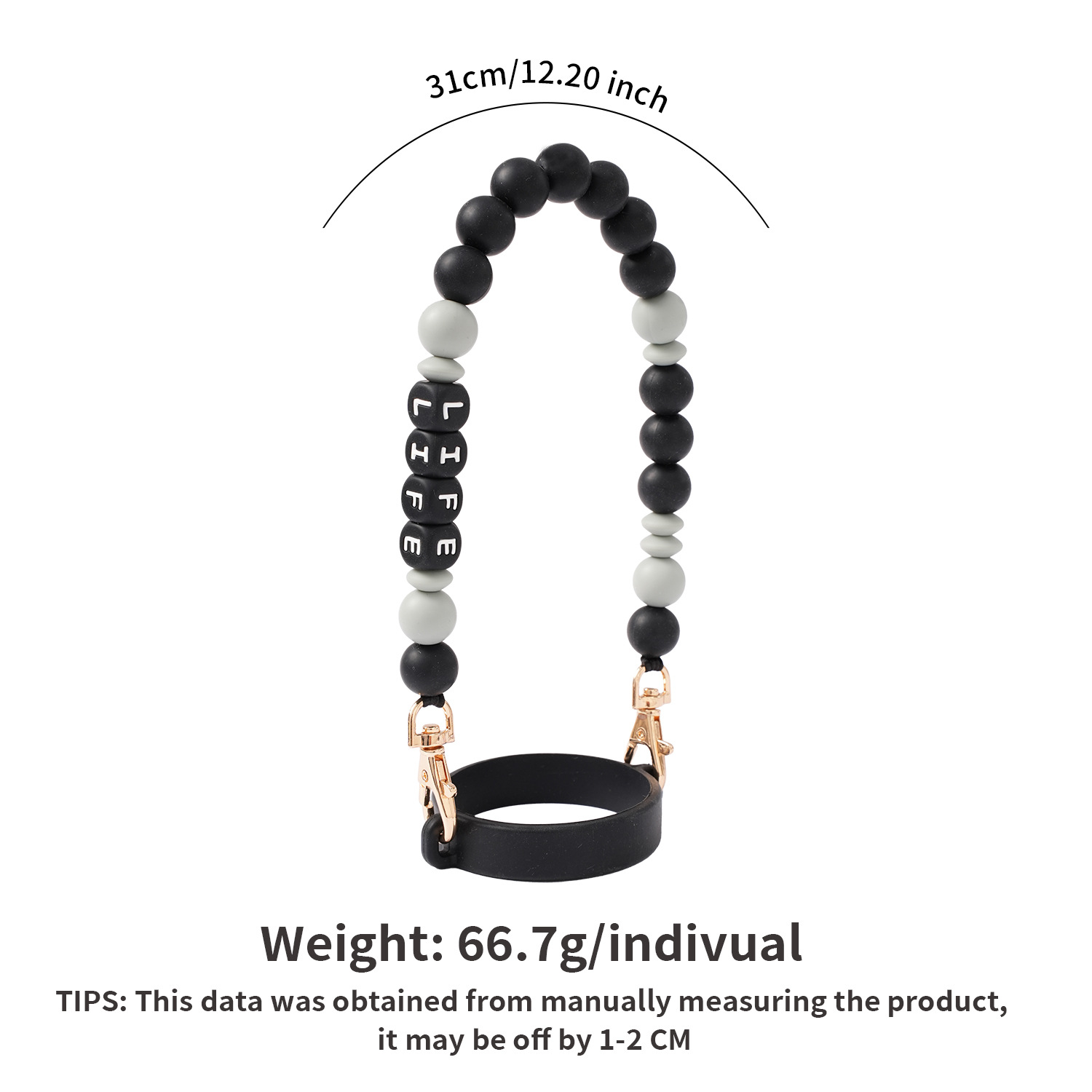 硅胶珠life系列：K69228黑色