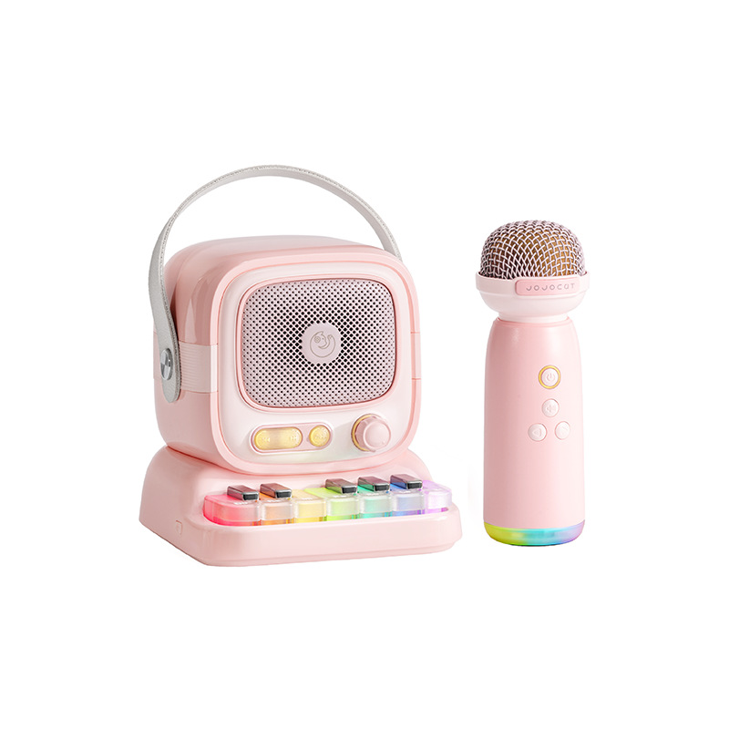 C60 Piano Bluetooth Speaker K Song Bluetooth Speaker with Ambient Lighting Macaron Color Series Gift Children