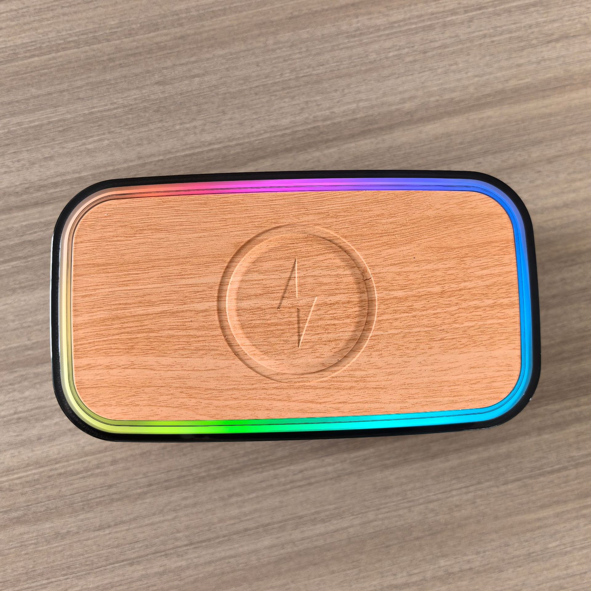 New LED display clock alarm clock 15W wireless charging speaker white noise high power Bluetooth small speaker