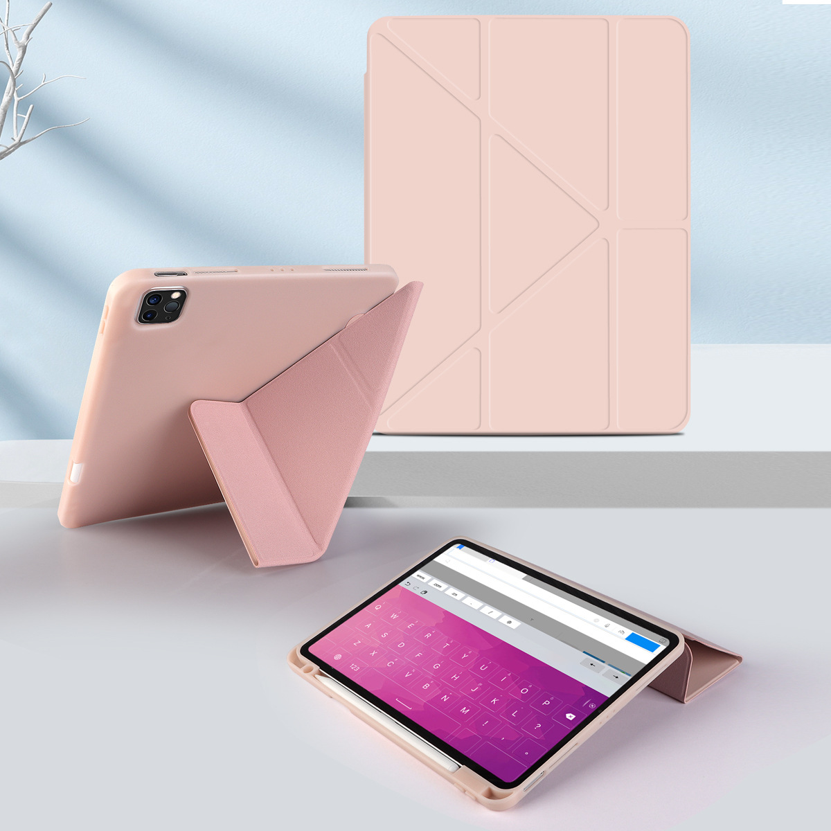 【笔槽款】婴儿粉 · iPad10代/iPad11代(A16)【2022/2025】通用