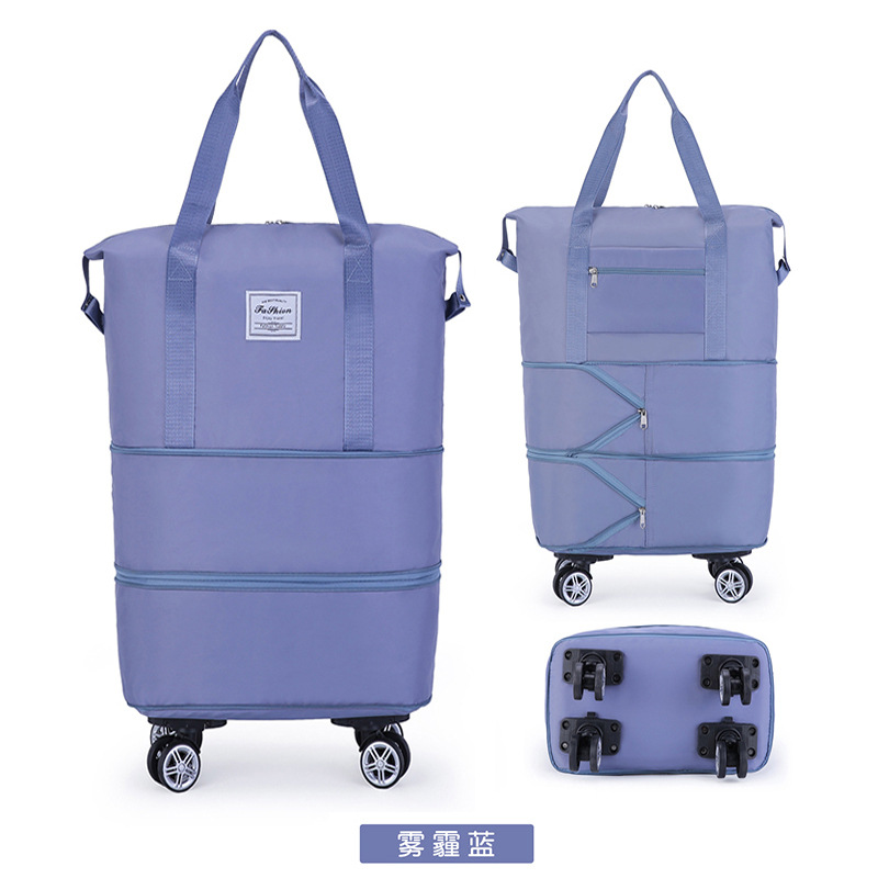 Travel bag women large capacity with universal wheel handheld pulley foldable waiting for delivery luggage storage bag short trip business trip moving