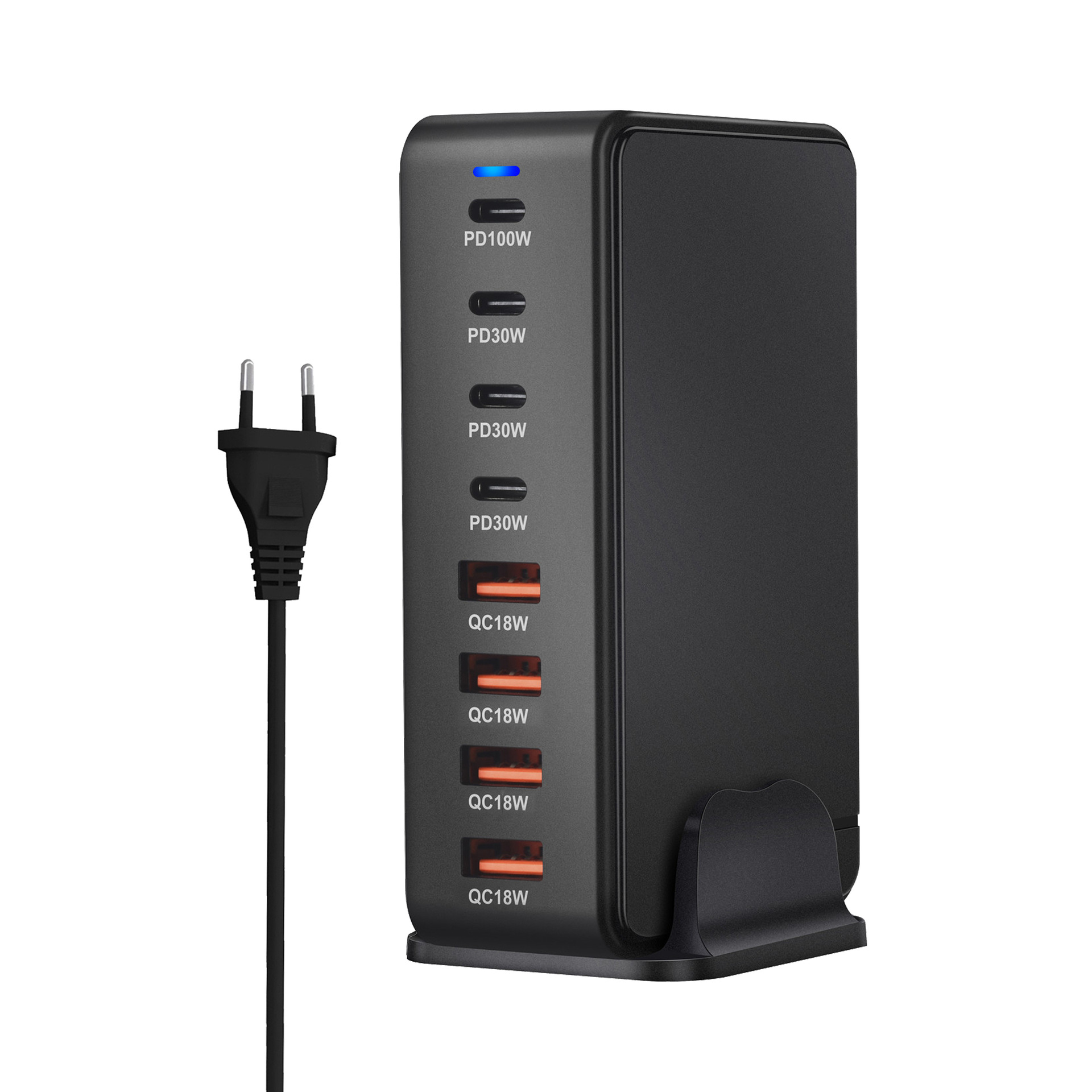 268W GaN PD Charger 240W Multi-Function 8-Port Desktop Adapter Laptop Computer Power Charger