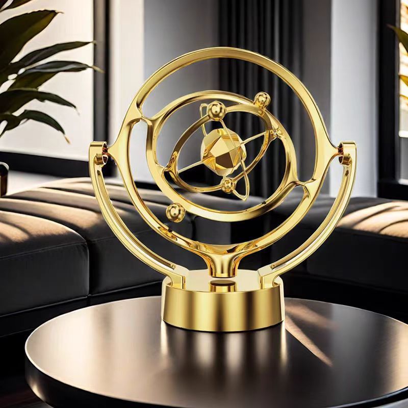 Perpetual Motion Ornament Earth Perpetual Motion Instrument Desktop Celestial Sphere Orbit Model Rotating Magnetic Swinger