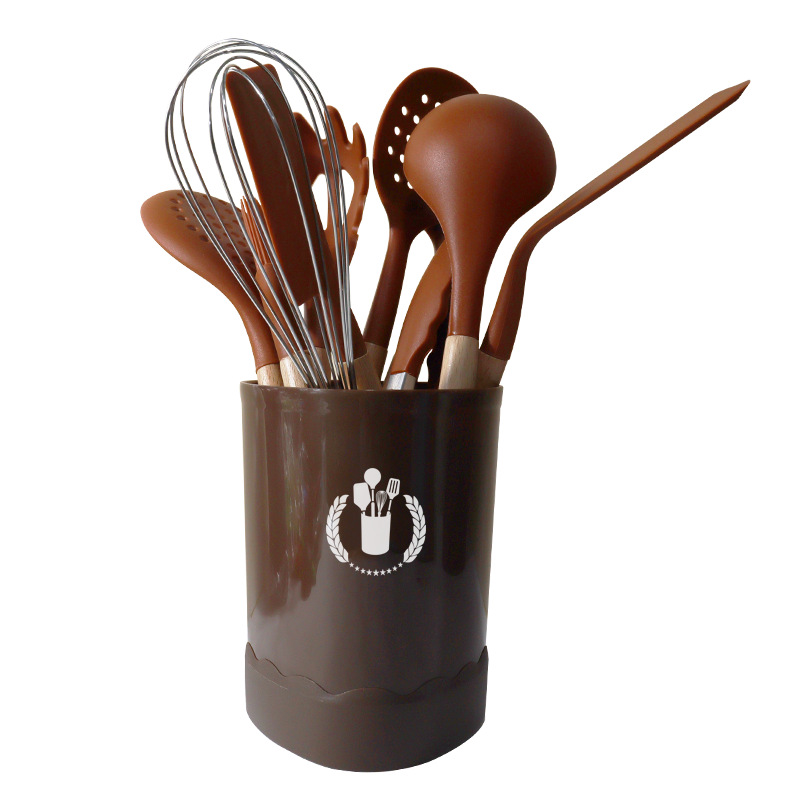 Silicone spatula soup spoon 11-piece set non-stick pan silicone spatula food-grade silicone kitchen utensil set