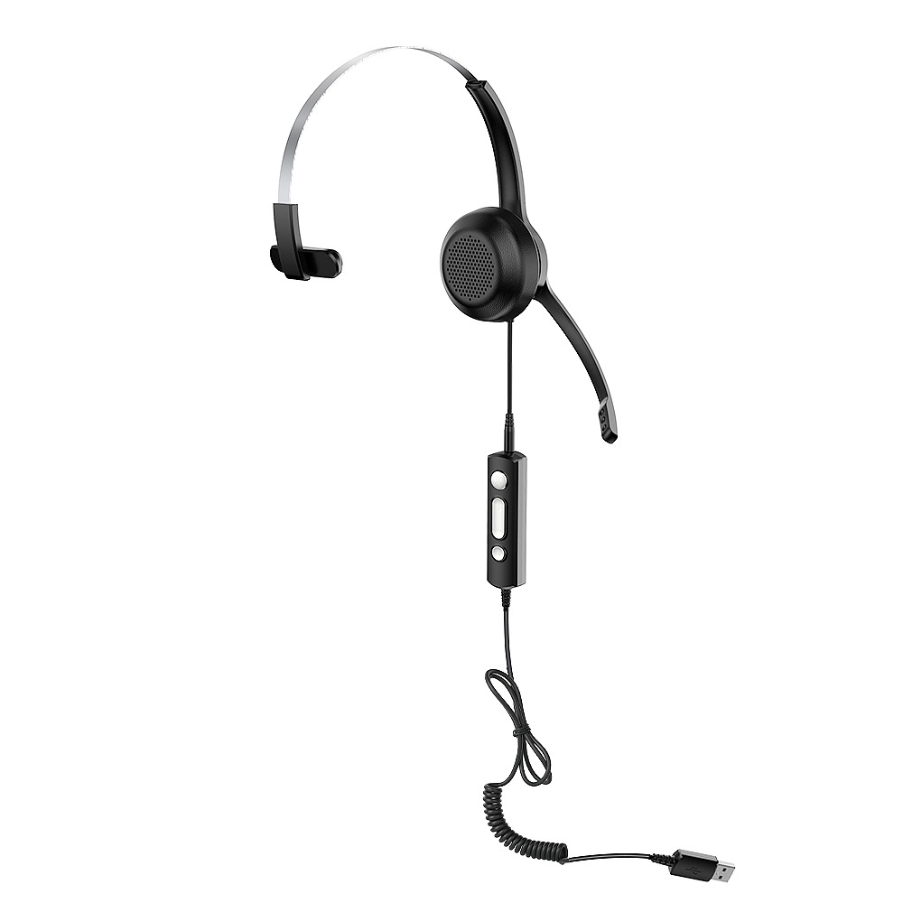 Customer service headset telemarketer landline driver over-ear headset dedicated for call center