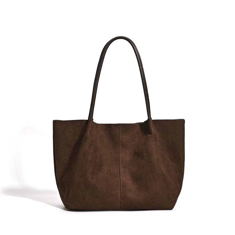 Autumn Winter Large Capacity Suede 2026 New Casual Commute Single Shoulder Handheld Mother-Child Tote Bag