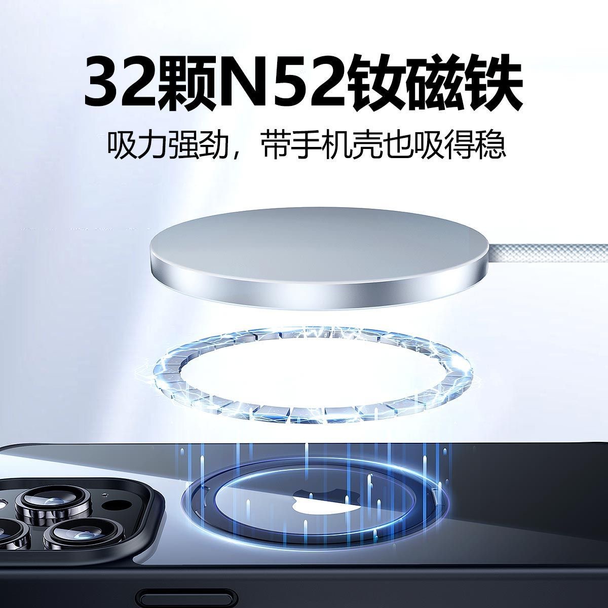 Ultra-Thin 25W Aluminum Alloy Qi2.2 Wireless Charger Magnetic Wireless Charger