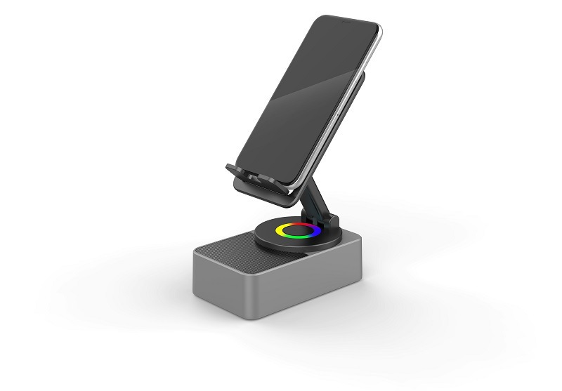 Three-in-one stand Bluetooth small speaker rotatable foldable colorful light desktop multifunctional audio portable