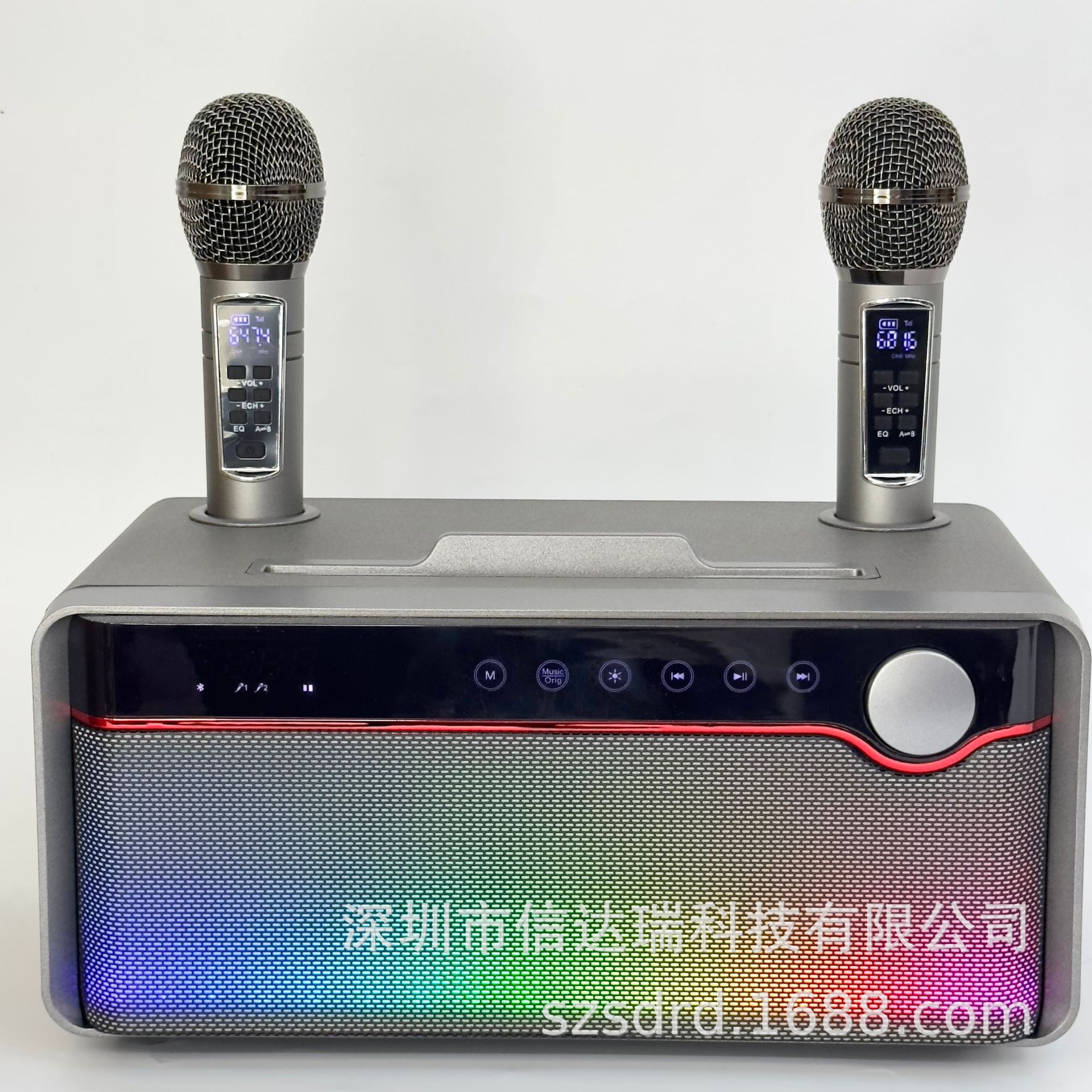 New SD328 Bluetooth Speaker Wireless Dual Microphone Karaoke All-in-One Home Children's KTV Singing Outdoor