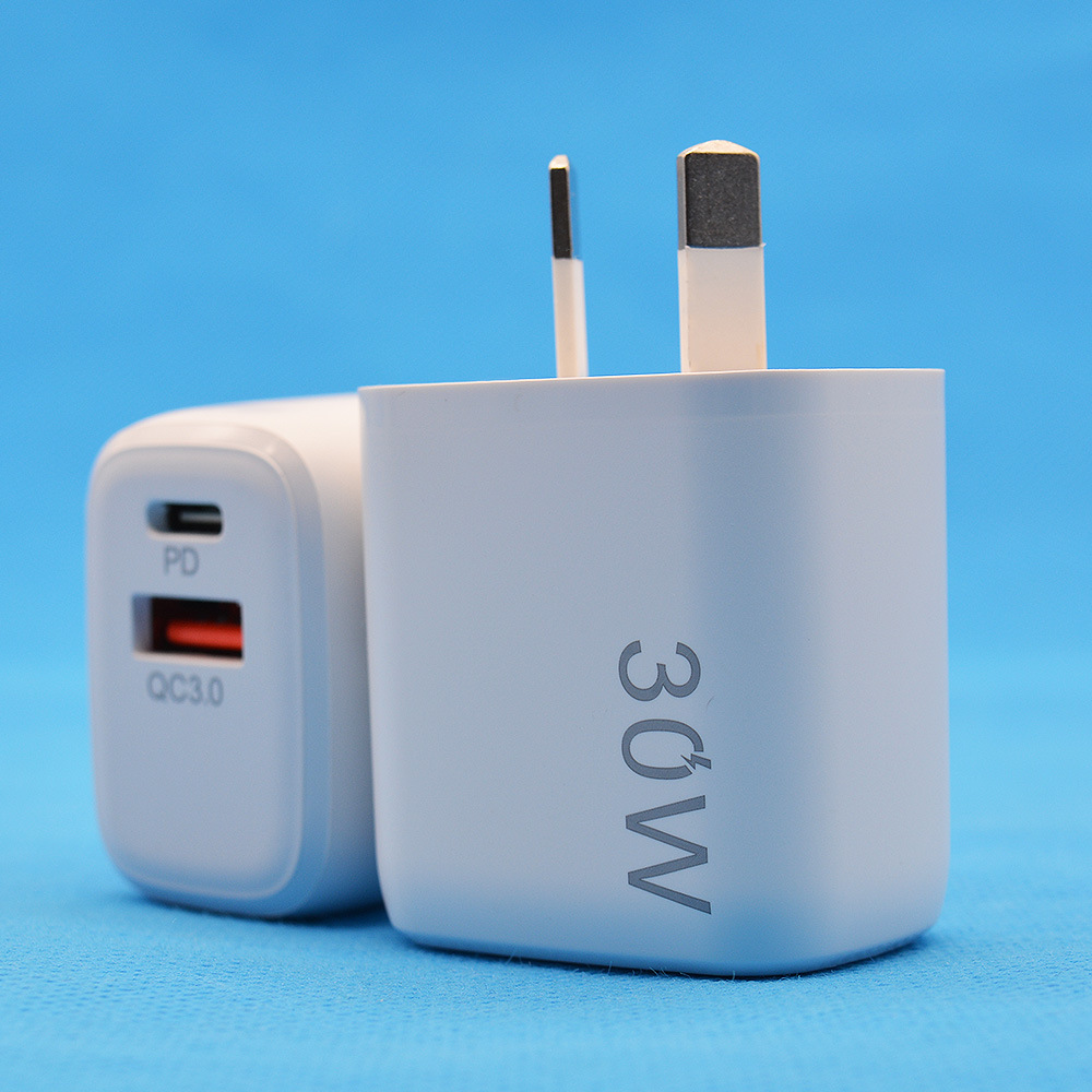 Dedicated PD30W Dual Port A+C Fast Charger Multi-Protocol European Standard Multi-Port Charger European Standard Fast Charging Head