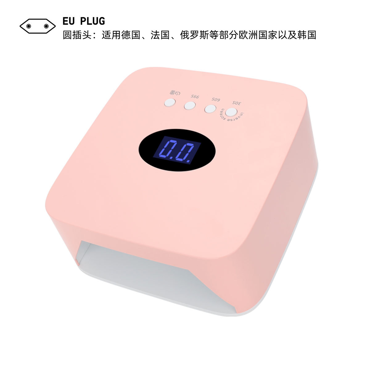 Large Capacity Rechargeable LED UV Lamp Portable Wireless Dual USB Fast Drying Smart Induction Nail Lamp