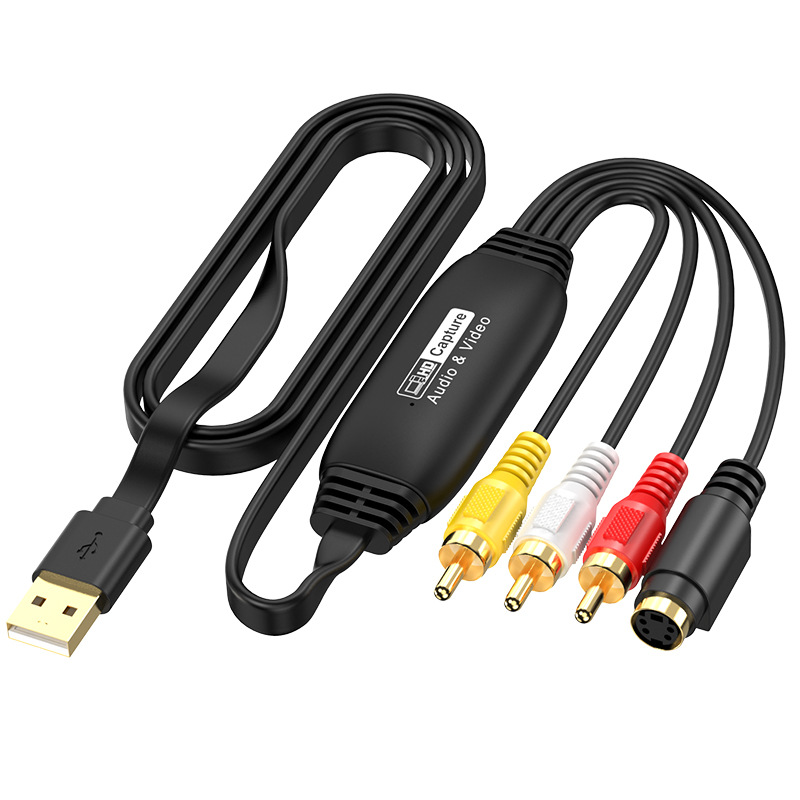 CVBS + S-Video to USB Video Signal Image Capture Card 1080P Surveillance Capture Card