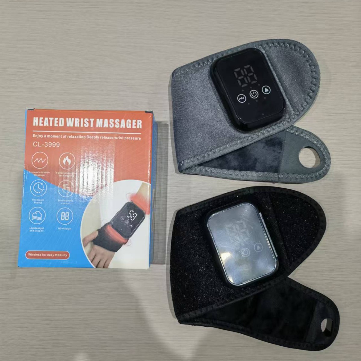 Hand Massager Wrist Heat Compress Tenosynovitis EMS Electric Pulse Wrist Joint Physiotherapy Heating Wrist Massager