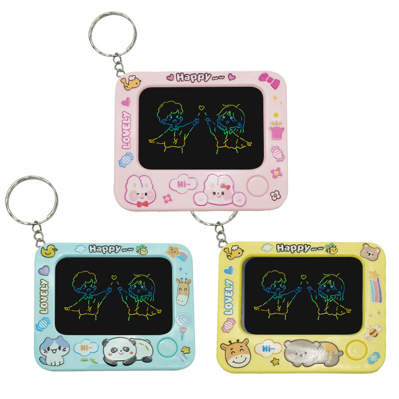 Cartoon Mini Drawing Board Small Keychain Cartoon Small Drawing Board Cute Backpack Pendant Small Gift Toy