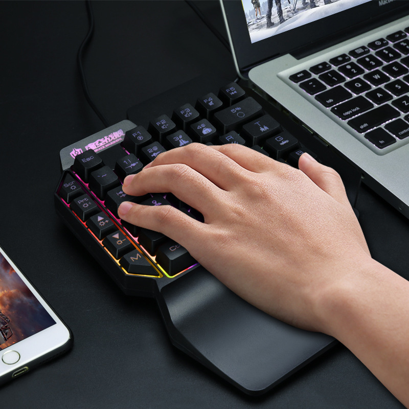 Shibadu F6 one-handed keyboard God King Throne left hand mechanical feel game keyboard hand ebay