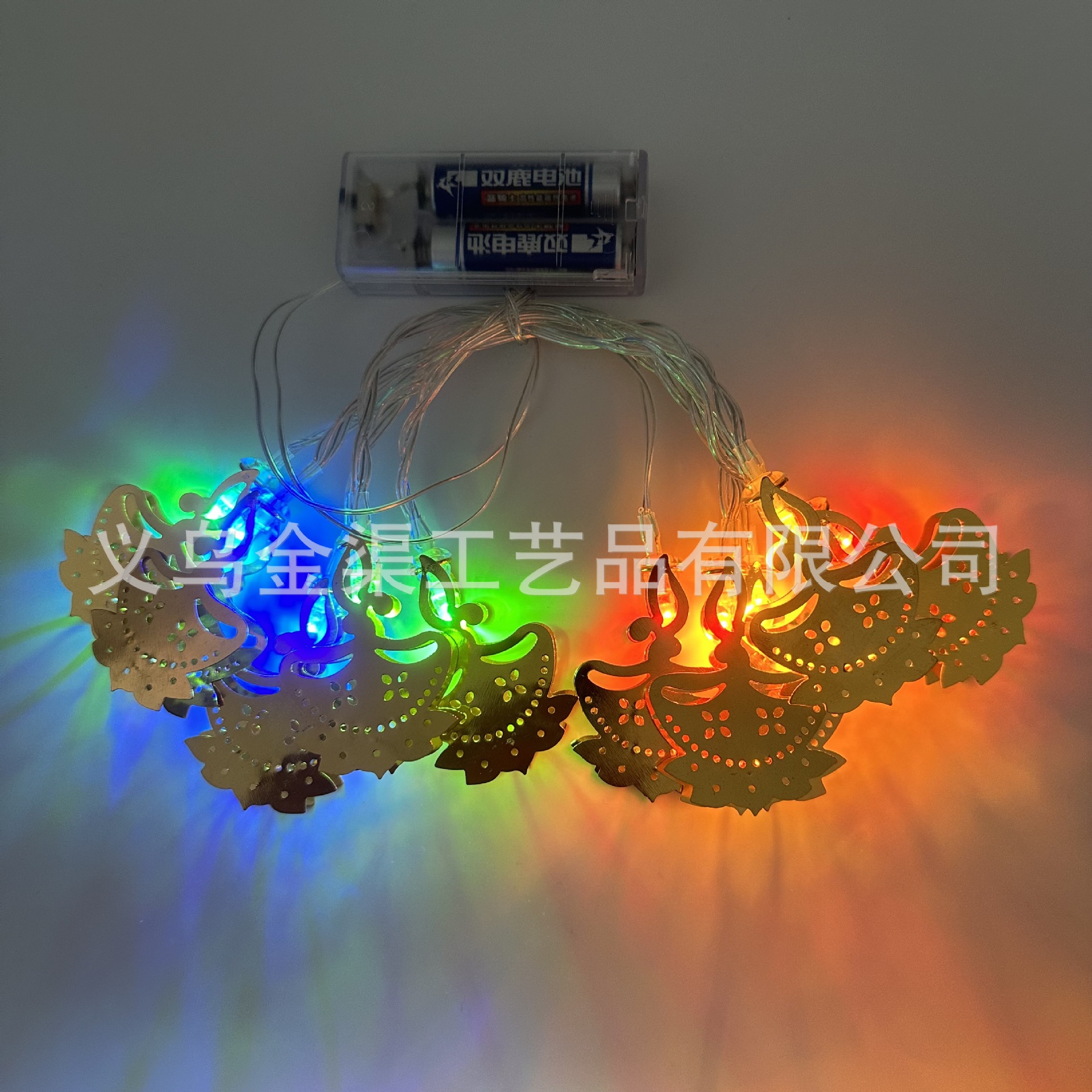 New Indian Diwali Light String LED Festival of Lights Decorative Lights Lotus Candle Light Om Symbol Diwali
