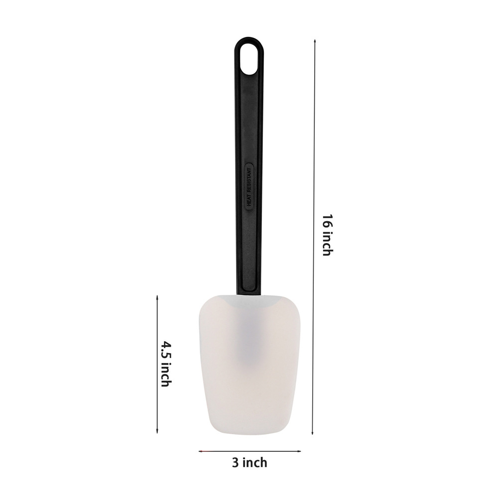 Baking Tool Silicone Scraper High Temperature Silicone Cream Kitchen Scraper Red Handle Scraper 3-Piece Set