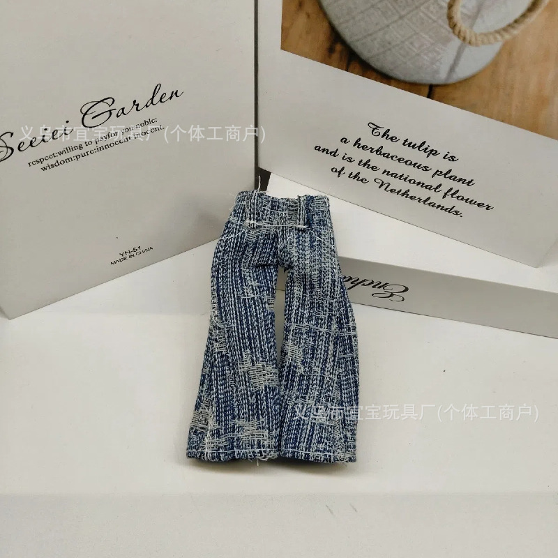 Long Leg KT Ripped Relaxed American High Street Hiphop Loose Wide Leg Beggar Jeans