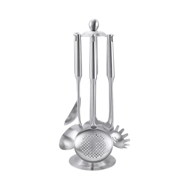 304 stainless steel household kitchen cooking spatula spoon soup spoon slotted spoon kitchen utensils thickened lengthened spatula