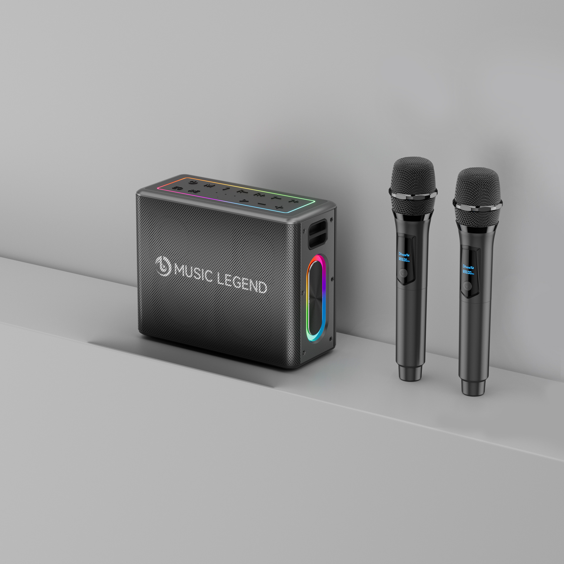 Music Legend V60 High Power Outdoor Portable Large Volume Microphone Live Sound Card All-in-One K Song Bluetooth Audio