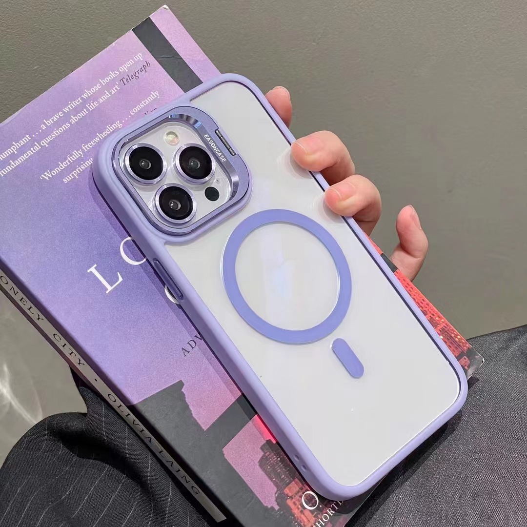 Compatible with Apple 17 Pro Max phone case iPhone 15/14 same color lens film U1 invisible bracket with magnetic