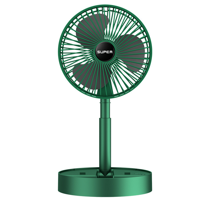 Multifunctional Folding Fan USB Charging Retractable Floor Fan for Students Dormitory Mini