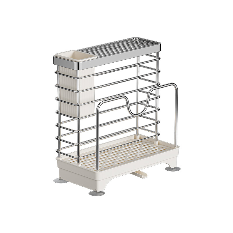 Stainless steel knife holder kitchen storage rack integrated cutting board chopping board knife chopstick holder knife storage rack