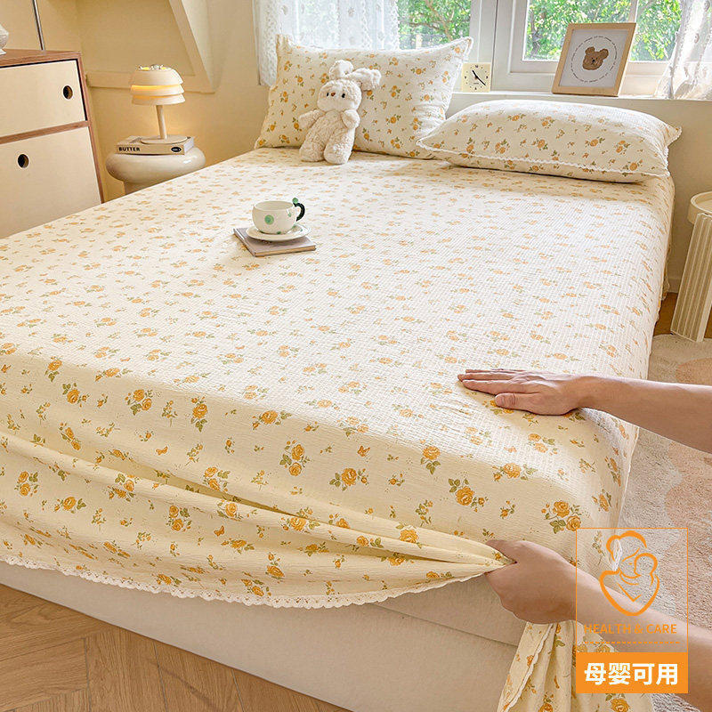 抗菌款-半岛花园【A类抗菌升级孕婴可用】 · 床单单件-120x230cm【适合0.8-0.9m床】