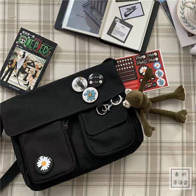 2026 new canvas bag women bag crossbody bag small daisy cute single shoulder large capacity school bag