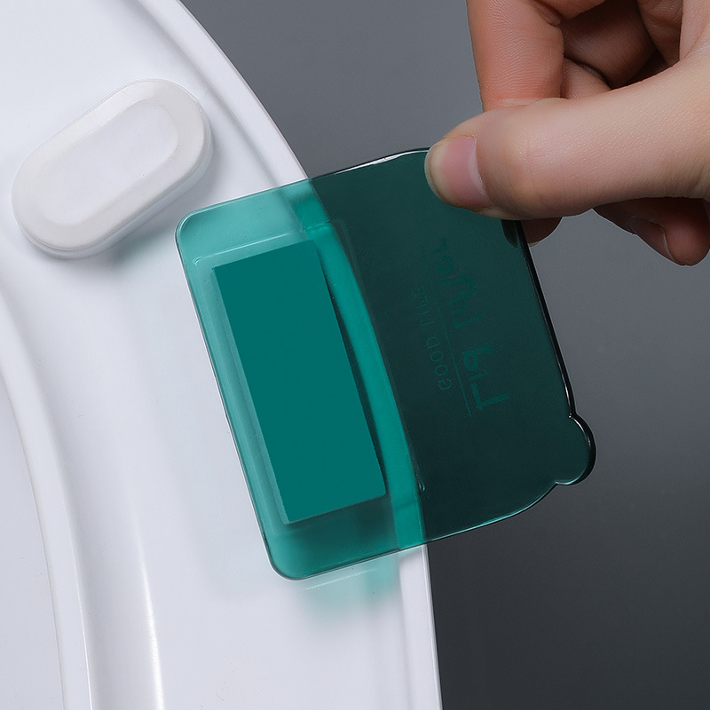 Toilet seat lifter, sanitary non-dirty hand toilet seat, adhesive lift handle, household portable flip lid