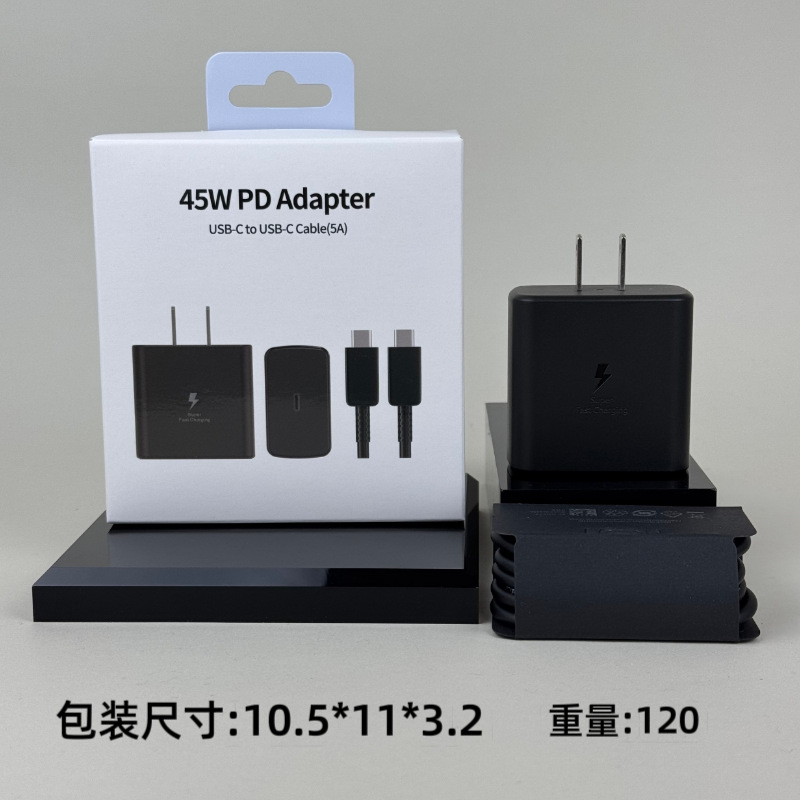Applicable Samsung 45W Charger Mobile PD25W Charging Head European Standard T845 Fast Charging Head Original