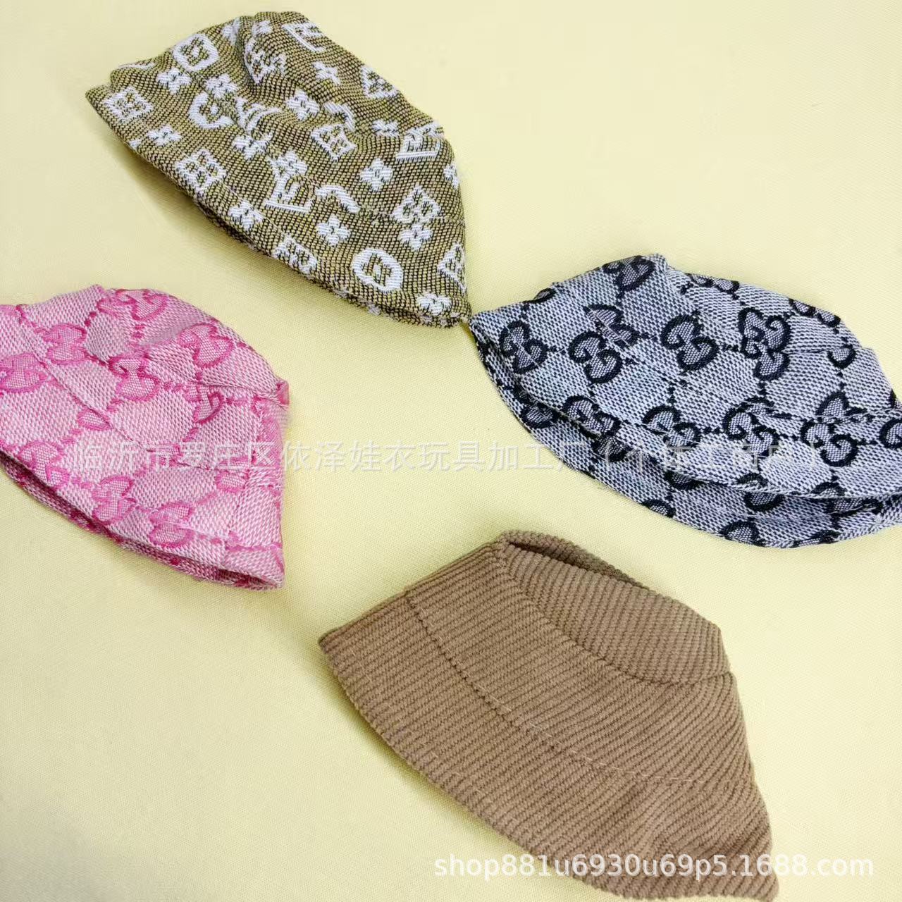 First Second Third Generation Labubu Doll Clothes Pendant Hat 17cm Labubu Fisherman Hat Plush Toy Accessories Graduation Season