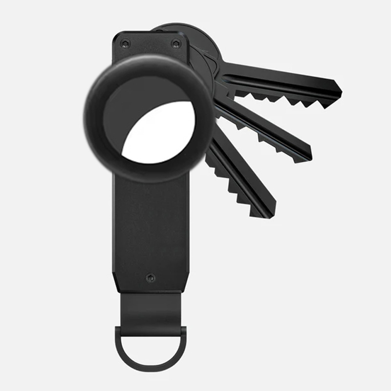 New Metal Keychain Aluminum Air Tag Key Organizer Buckle Key Clip Holds 2-6 Keys