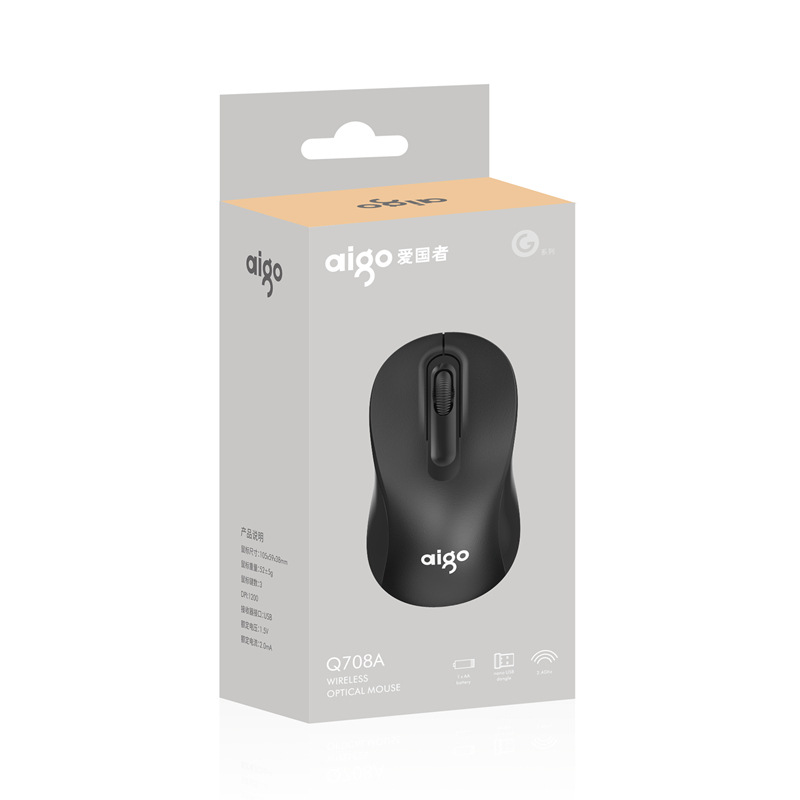 Aigo/Patriot Q710 National Good Thing Wireless Mouse Business 2.4G for Notebook Desktop Office Computer