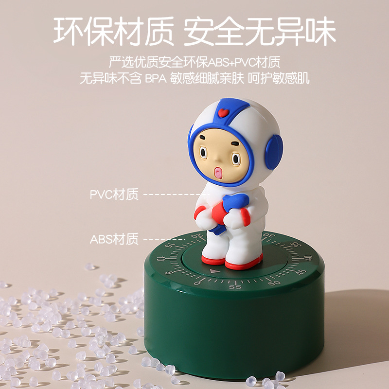 Cute Cartoon Timer Children's Learning Self-Discipline Alarm Clock Exquisite Kitchen Time Management Countdown Timer Reminder