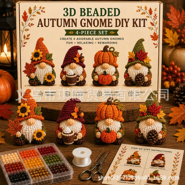 2026 3D Beaded Patriotic Gnome DIY Kit Beaded Wholesale