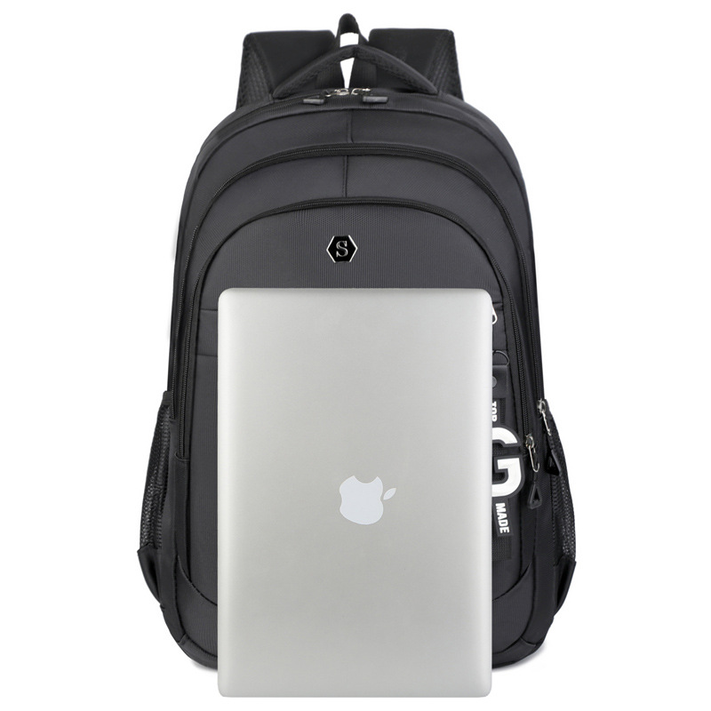 Backpack men women junior high school high school college student Oxford cloth schoolbag large capacity Europe business trip travel backpack