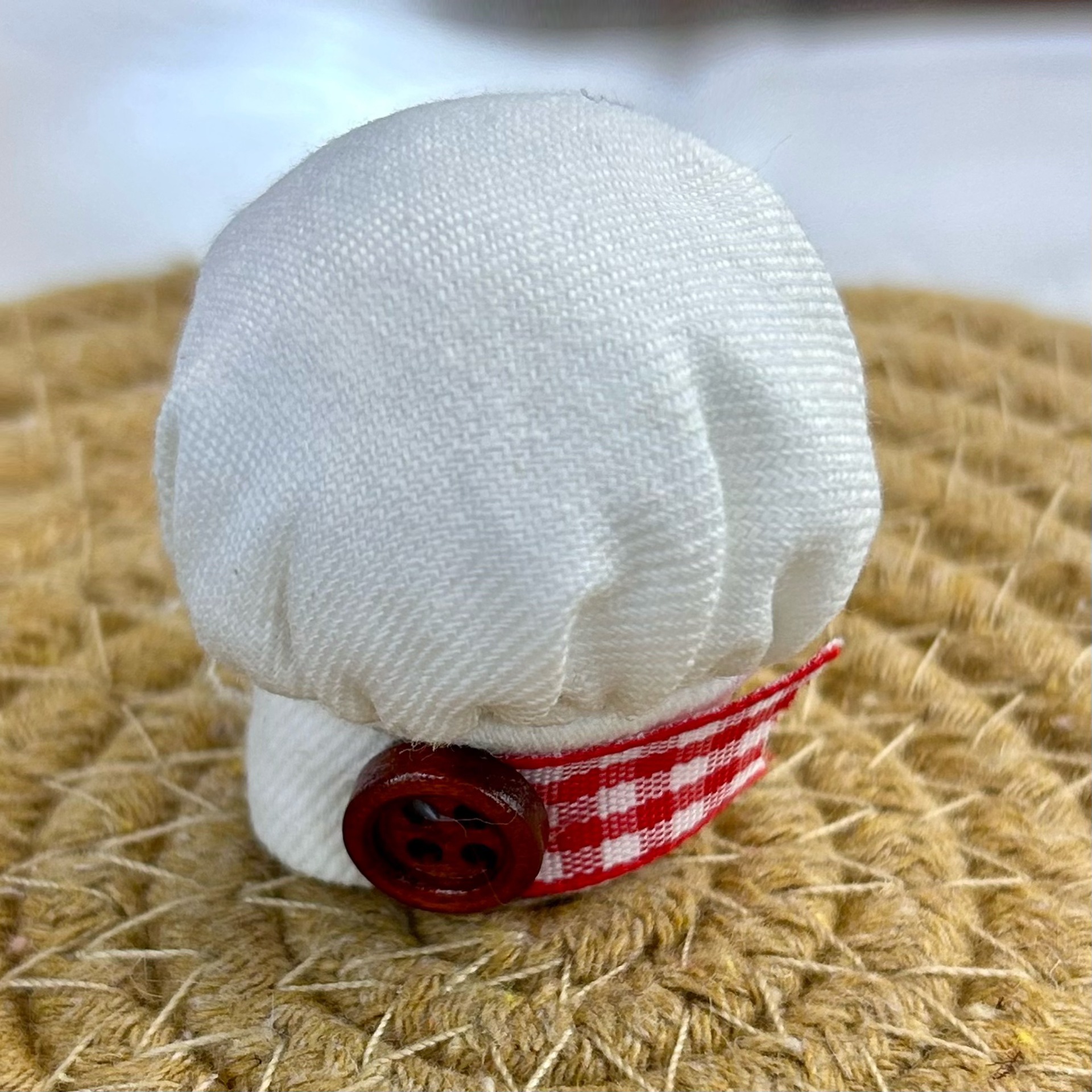 10cm doll clothes chef hat cute chef hat Labubu KT plush doll pendant DIY headwear accessories