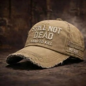 Embroidered Baseball Cap STILLNOTDEAD Visor Hat Outdoor Sports Sun-Protective Men's Hat
