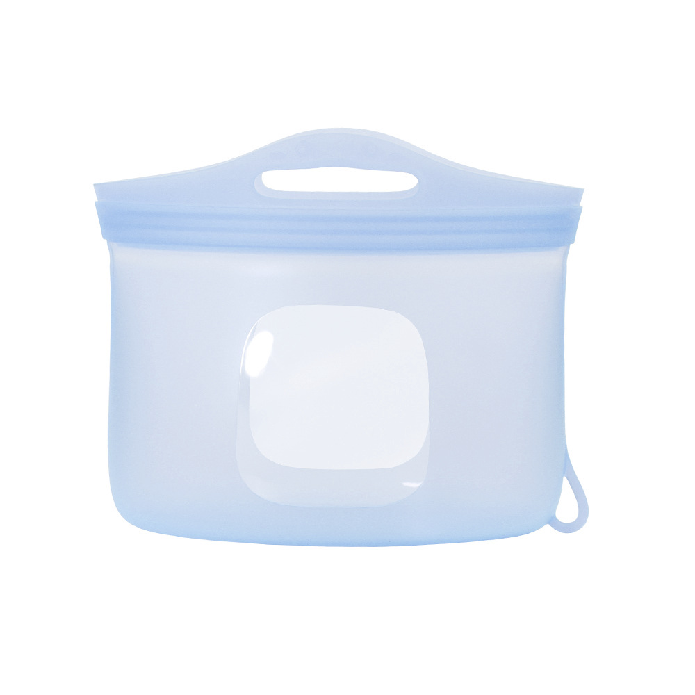 Food grade silicone sealed fresh-keeping bag high temperature resistant oven refrigerator self-sealing storage bag